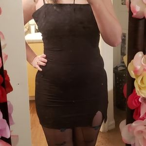 Mini black dress